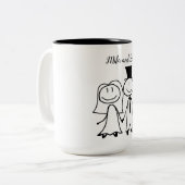 Tasse 2 Couleurs Amour éternel  (Devant gauche)