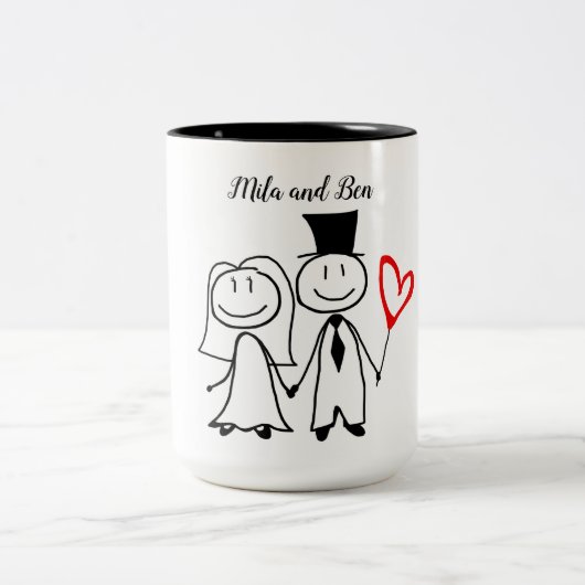 Tasse 2 Couleurs Amour éternel  (Centre)