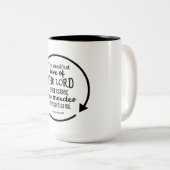 Tasse 2 Couleurs Amour ferme de Dieu, 3h22 de lamentations (Devant droit)