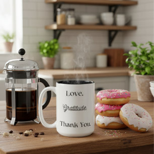 Tasse 2 Couleurs Amour.Gratitude.MerciVous.