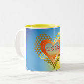 Tasse 2 Couleurs Amour Jésus (Devant gauche)