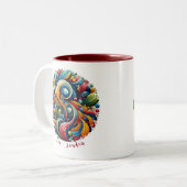 Tasse 2 Couleurs Amour Louder personnalisable (Devant gauche)