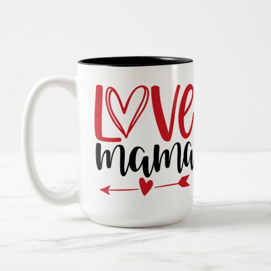 Tasse 2 Couleurs Amour maman (Gauche)