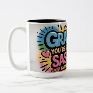 Tasse 2 Couleurs Amour pour papi – Street Art
