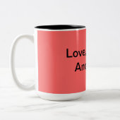 Tasse 2 Couleurs Amour, respect et fidélité (Gauche)