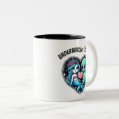 Tasse 2 Couleurs Amour sous-marin (Devant droit)
