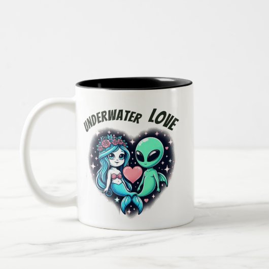 Tasse 2 Couleurs Amour sous-marin (Gauche)