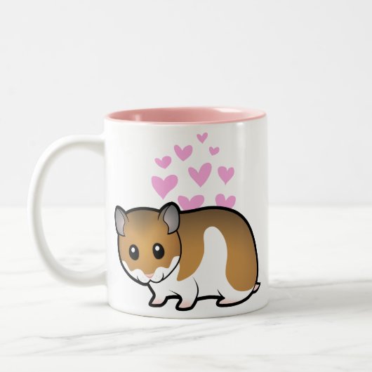 Tasse 2 Couleurs Amour syrien de hamster (Gauche)