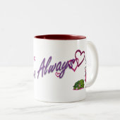 Tasse 2 Couleurs Amour toujours (Devant droit)