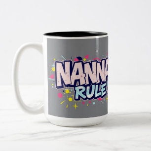 Tasse 2 Couleurs Amour Urbain pour Nana & Papa - Fête des Grands-Pa