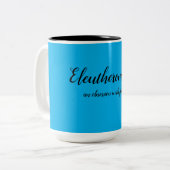 Tasse 2 Couleurs Amoureux de la liberté (Devant gauche)