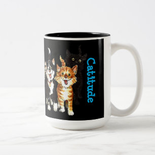 Tasse 2 Couleurs Amoureux de les chats de Catitude