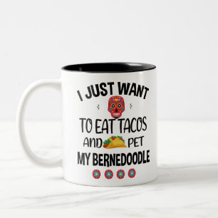 Tasse 2 Couleurs Amoureux de tacos Bernedoodle Cinco De Mayo 2021