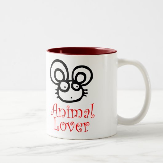 Tasse 2 Couleurs Amoureux des animaux (Droit)