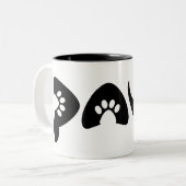 Tasse 2 Couleurs Amoureux des animaux se sentant (Devant gauche)