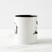 Tasse 2 Couleurs Amoureux des chiens (Centre)