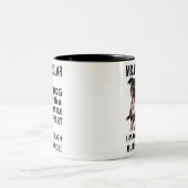Tasse 2 Couleurs Amoureux des chiens Pitbull (Centre)