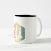 Tasse 2 Couleurs Amoureux des échecs | Knight King Rook Échecs Cade (Devant droit)