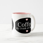 Tasse 2 Couleurs Amoureux du café (Devant droit)