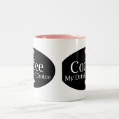 Tasse 2 Couleurs Amoureux du café (Centre)