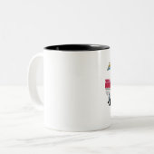 Tasse 2 Couleurs Amphicaire rouge-blanc (Devant gauche)