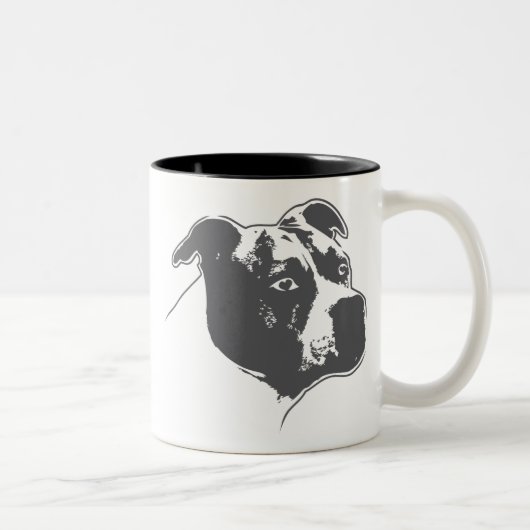 Tasse 2 Couleurs AmStaff BOY 1 only | tasses/coupes (Droit)
