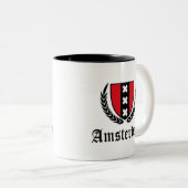 Tasse 2 Couleurs Amsterdam Crest (Devant droit)