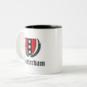 Tasse 2 Couleurs Amsterdam Crest (Devant gauche)