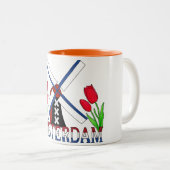 Tasse 2 Couleurs Amsterdam Pays-Bas (Devant droit)