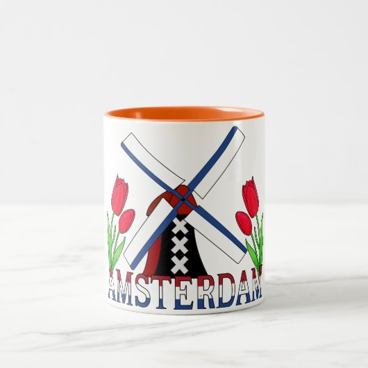 Tasse 2 Couleurs Amsterdam Pays-Bas (Centre)
