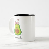 Tasse 2 Couleurs Amusant Avocado Mamacado (Devant gauche)