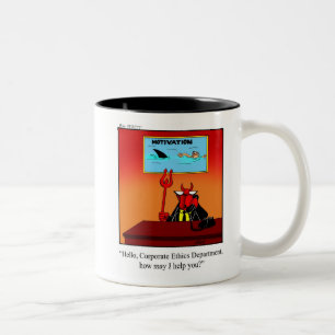 Tasse 2 Couleurs Amusant bouc d'éthique en entreprise