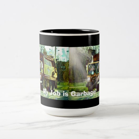 TASSE 2 COULEURS AMUSANT CAMION DE CAFÉ DU CONDUCTEUR (Centre)