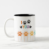 Tasse 2 Couleurs Amusant chien Lover chien maman chien papa chien M (Gauche)