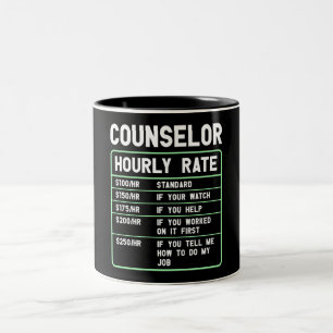 Tasse 2 Couleurs Amusant Conseiller Évaluer Horaire Deux Tons De Ca