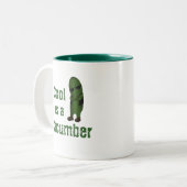 Tasse 2 Couleurs Amusant Cool Comme Un Concombre (Devant gauche)
