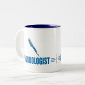 Tasse 2 Couleurs Amusant écrivain (Devant gauche)