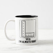 Tasse 2 Couleurs Amusant Enseignant Math Plaisanter Amusant Meilleu (Gauche)