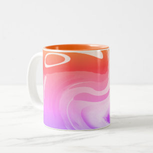 Tasse 2 Couleurs Amusant funky joli art