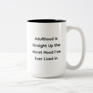Tasse 2 Couleurs Amusant Humour Adulte Dire Cadeau Gag de Noël