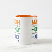Tasse 2 Couleurs Amusant jeu d'ajout de problème mathématique (Centre)