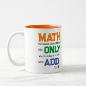 Tasse 2 Couleurs Amusant jeu d'ajout de problème mathématique (Gauche)