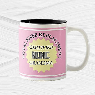Tasse 2 Couleurs Amusant ! Musique de remplacement du genou bioniqu