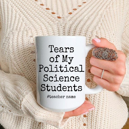 Tasse 2 Couleurs Amusant professeur de sciences politiques Annivers