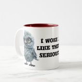 Tasse 2 Couleurs Amusante boue d'oiseaux Fluffy (Devant gauche)