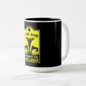 Tasse 2 Couleurs Amusante sorcière (Devant droit)