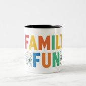 Tasse 2 Couleurs Amusants Familiaux. (Centre)