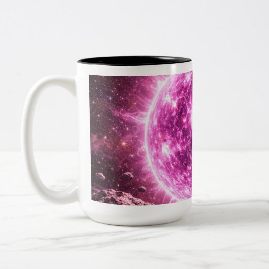 Tasse 2 Couleurs An Outer Space Pink Star (Gauche)