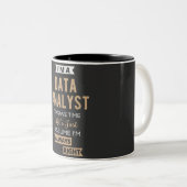 Tasse 2 Couleurs Analyste de données (Devant droit)