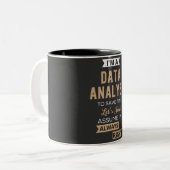 Tasse 2 Couleurs Analyste de données (Devant gauche)
